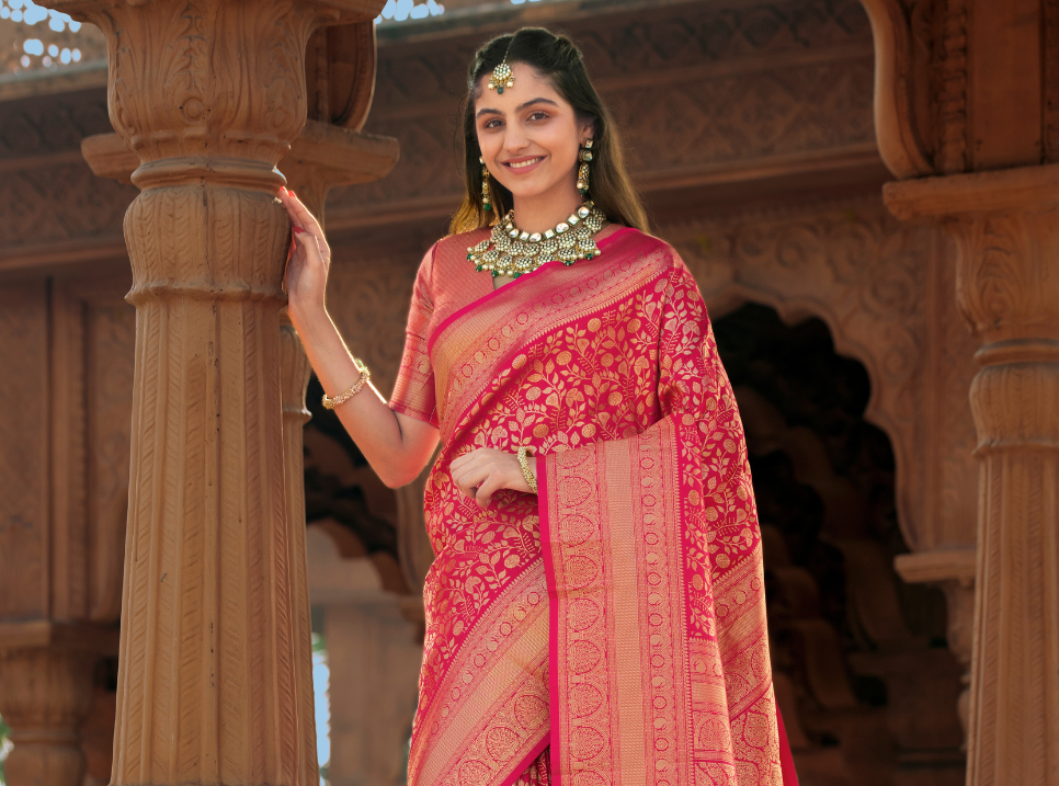 Classic Kanjivaram Silk Trendy Saree