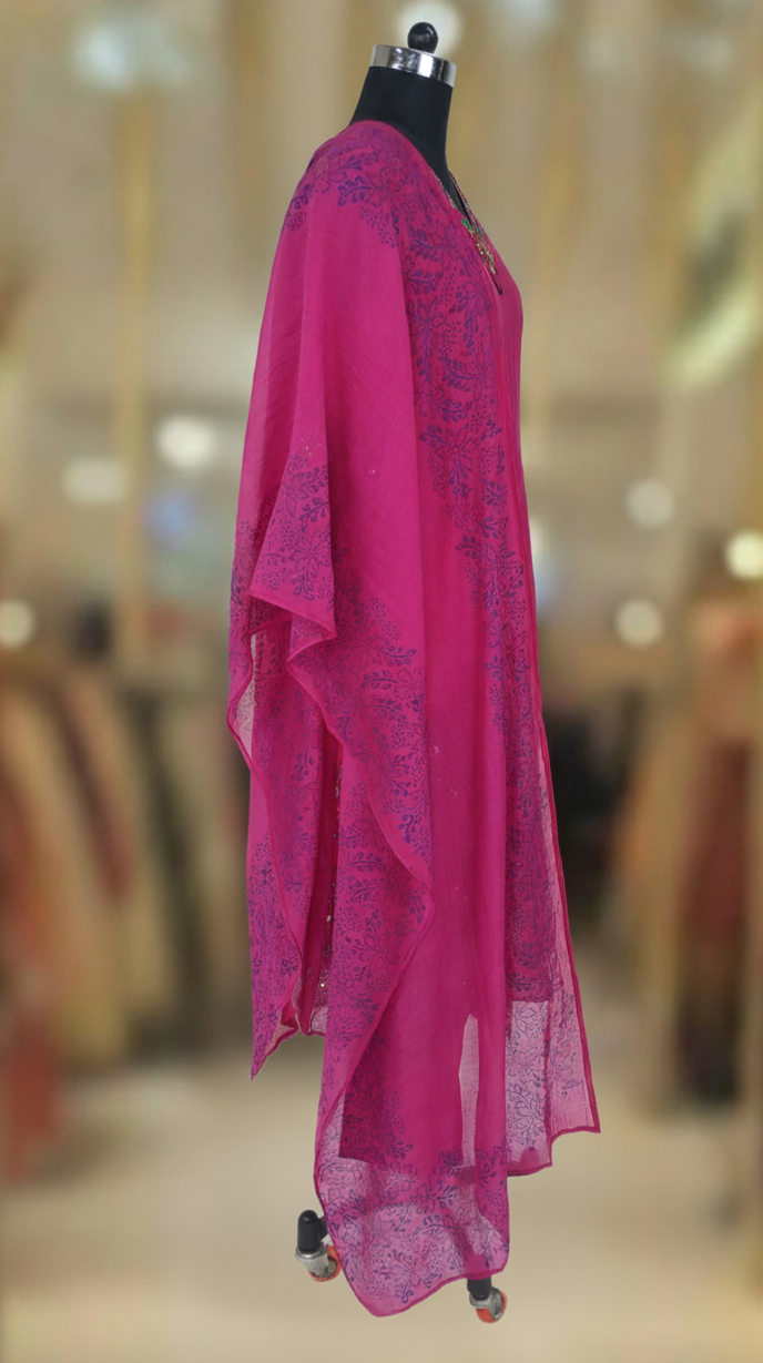 RANI PINK CHANDERI SUIT SET