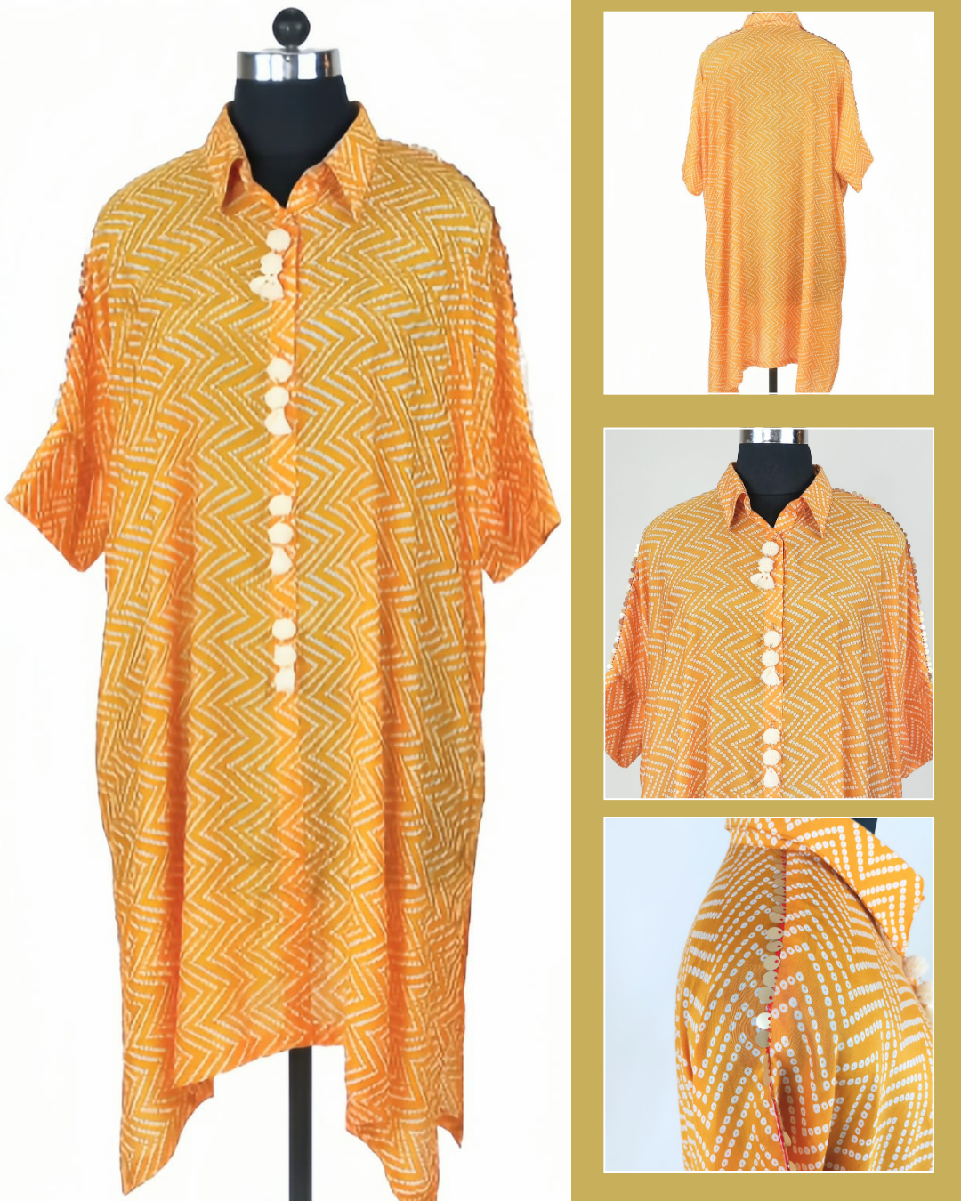 PRINTED SHIRT KAFTAN