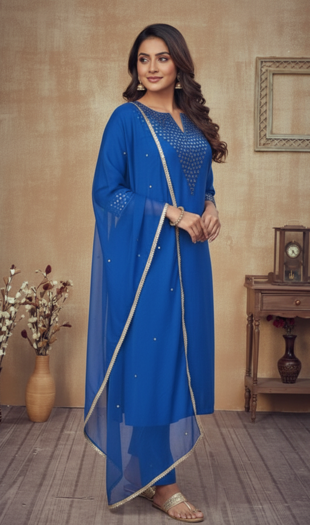 ROYAL BLUE SUIT SET
