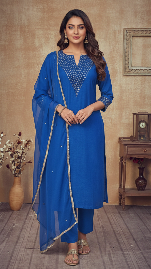 ROYAL BLUE SUIT SET