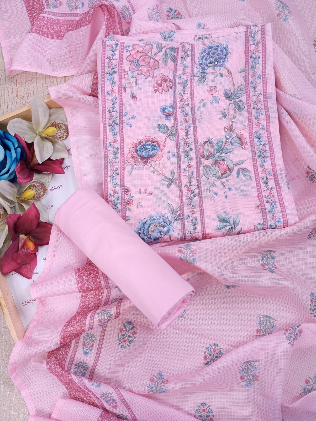 GUL-O-GULZAR-Unstitched Kota Suit Set