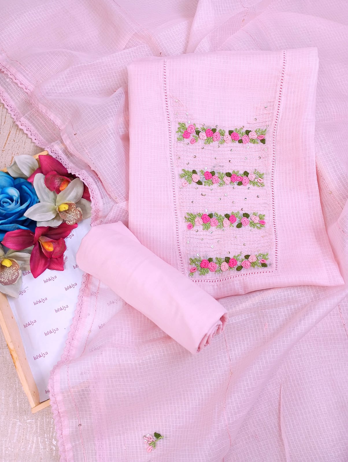 GUL ROOP-Unstitched Kota Suit Set