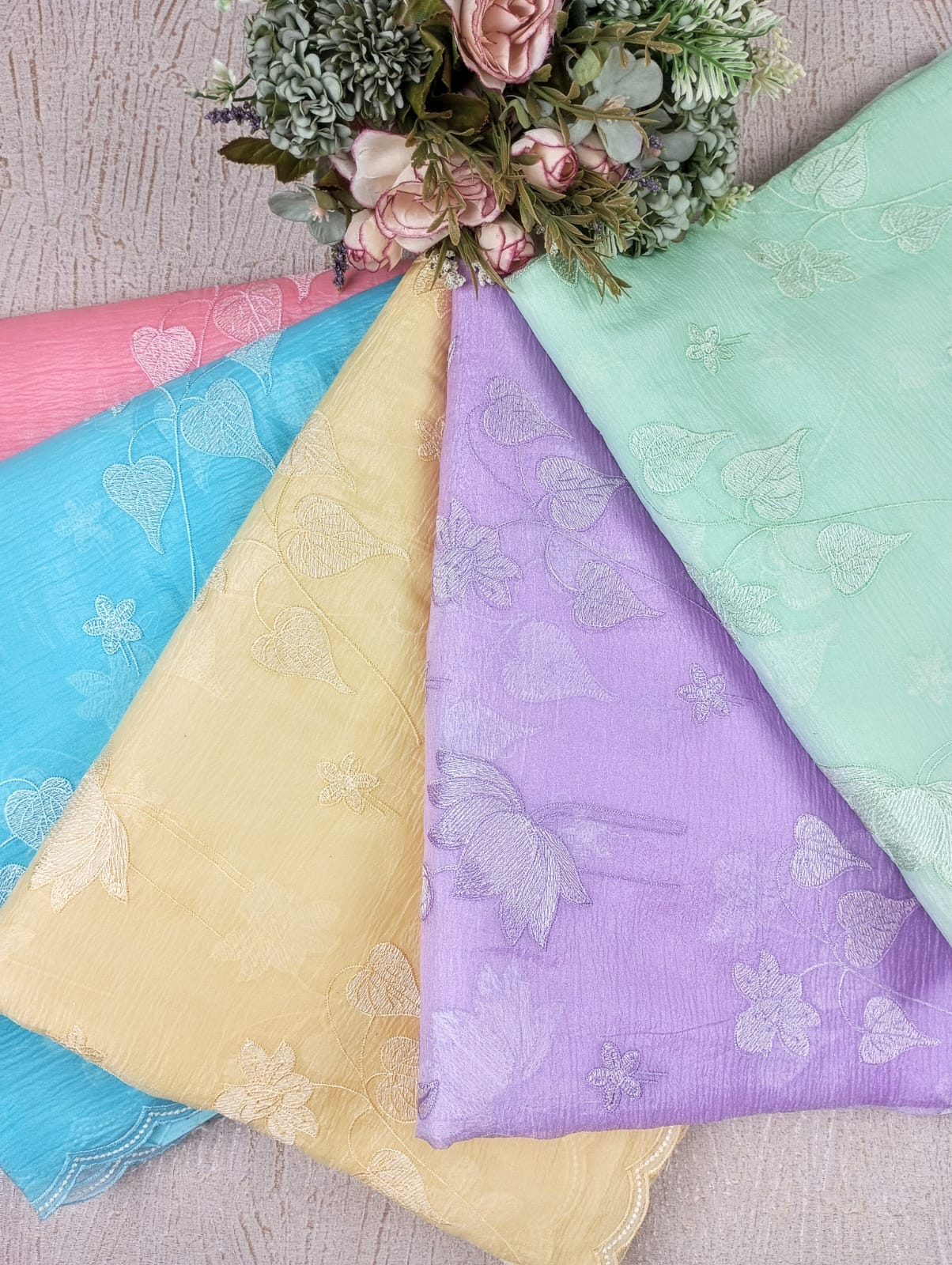 PINK EMBROIDERED SAREE