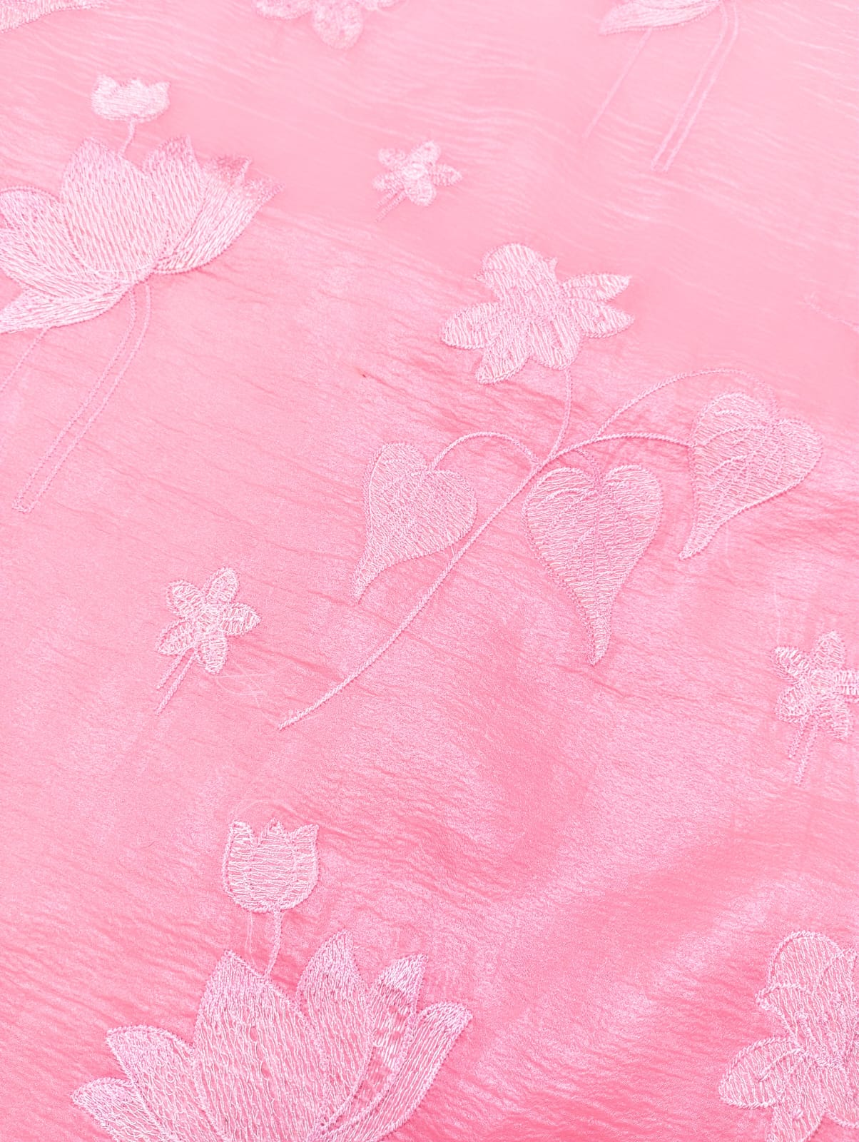 PINK EMBROIDERED SAREE