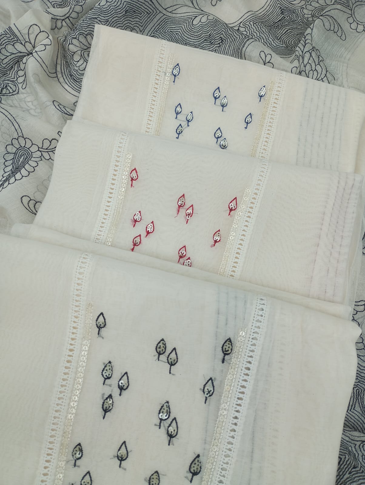 CHANDERI SUIT SET