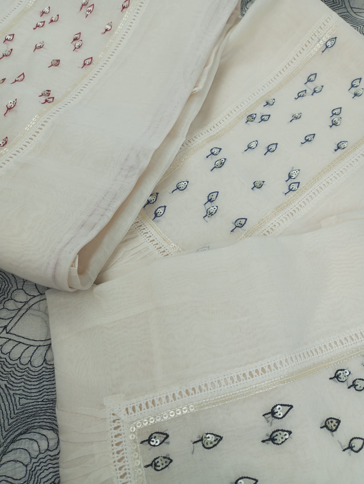 CHANDERI SUIT SET