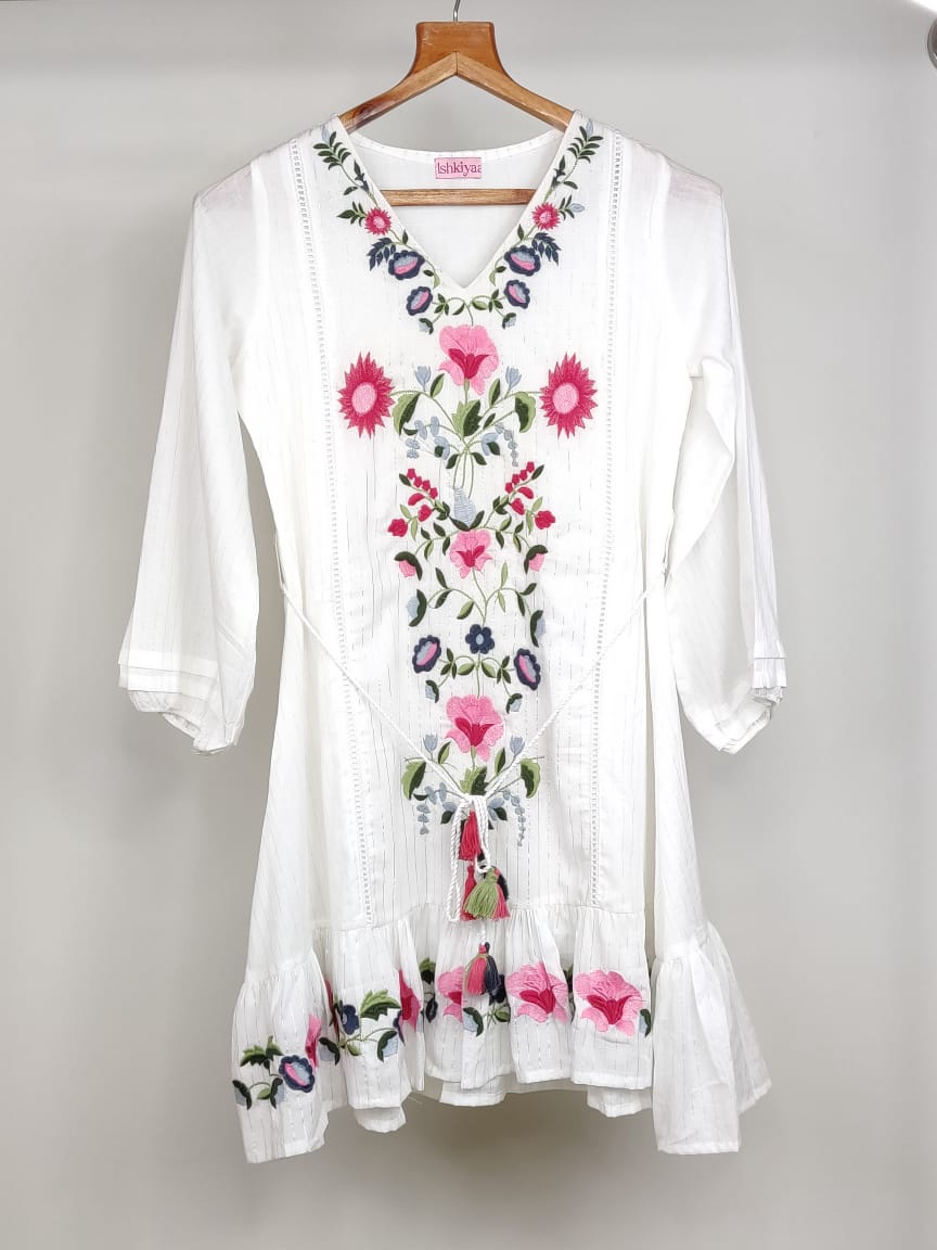 White Dream Catcher Dress