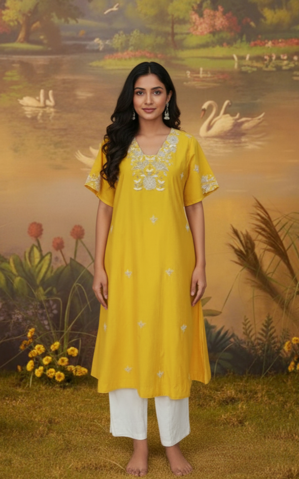 SUNLIT SILK SUIT SET