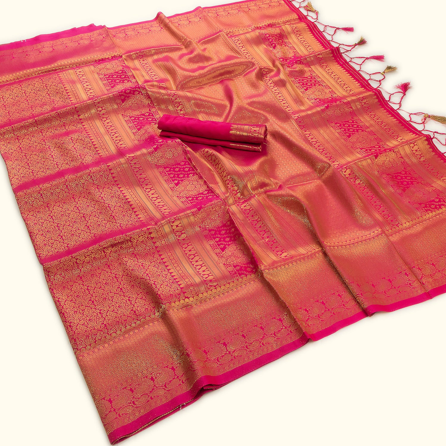 Banarasi Silk Saree with Zari Accents