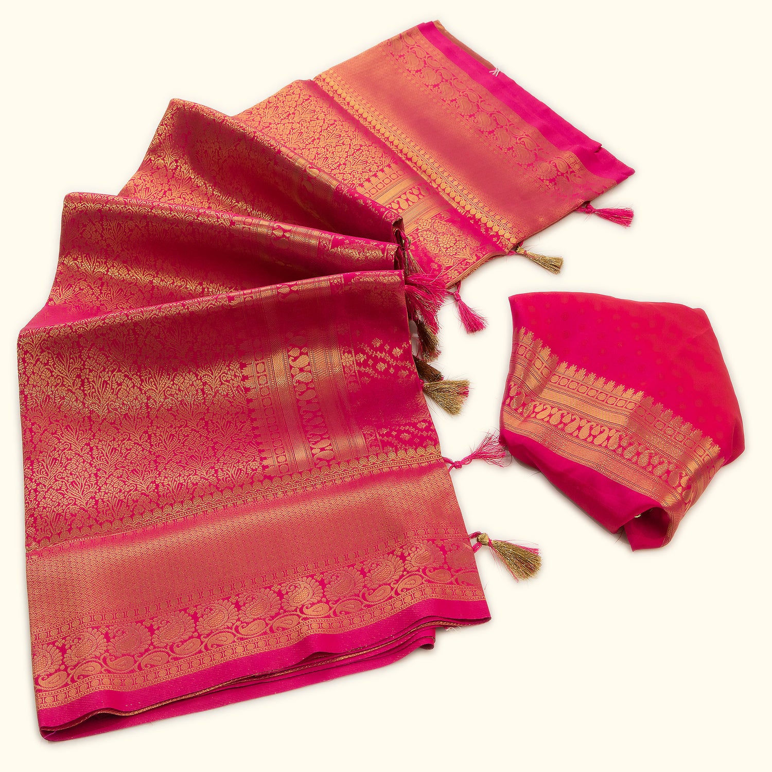 Banarasi Silk Saree with Zari Accents