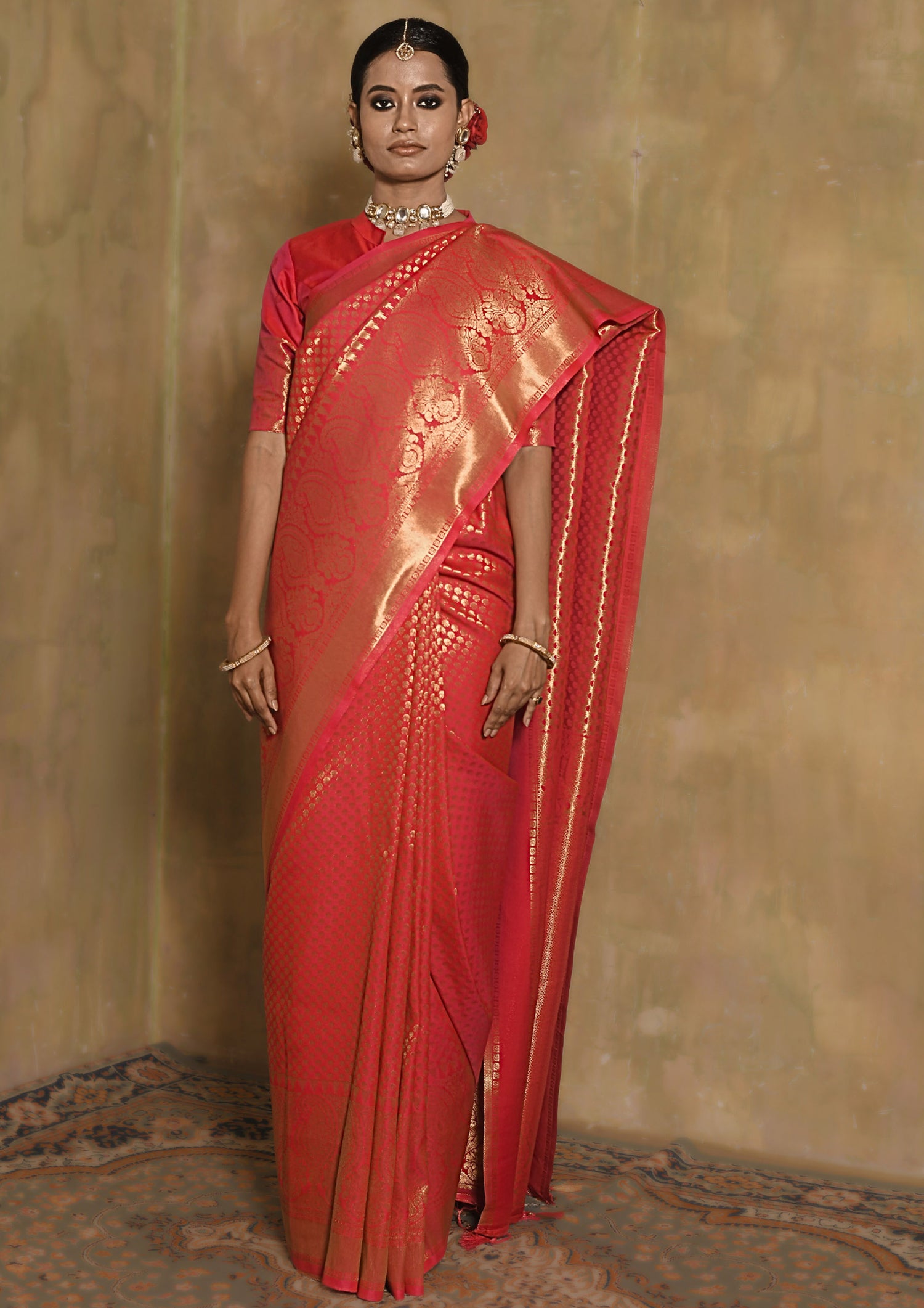 Banarasi Silk Saree with Zari Accents