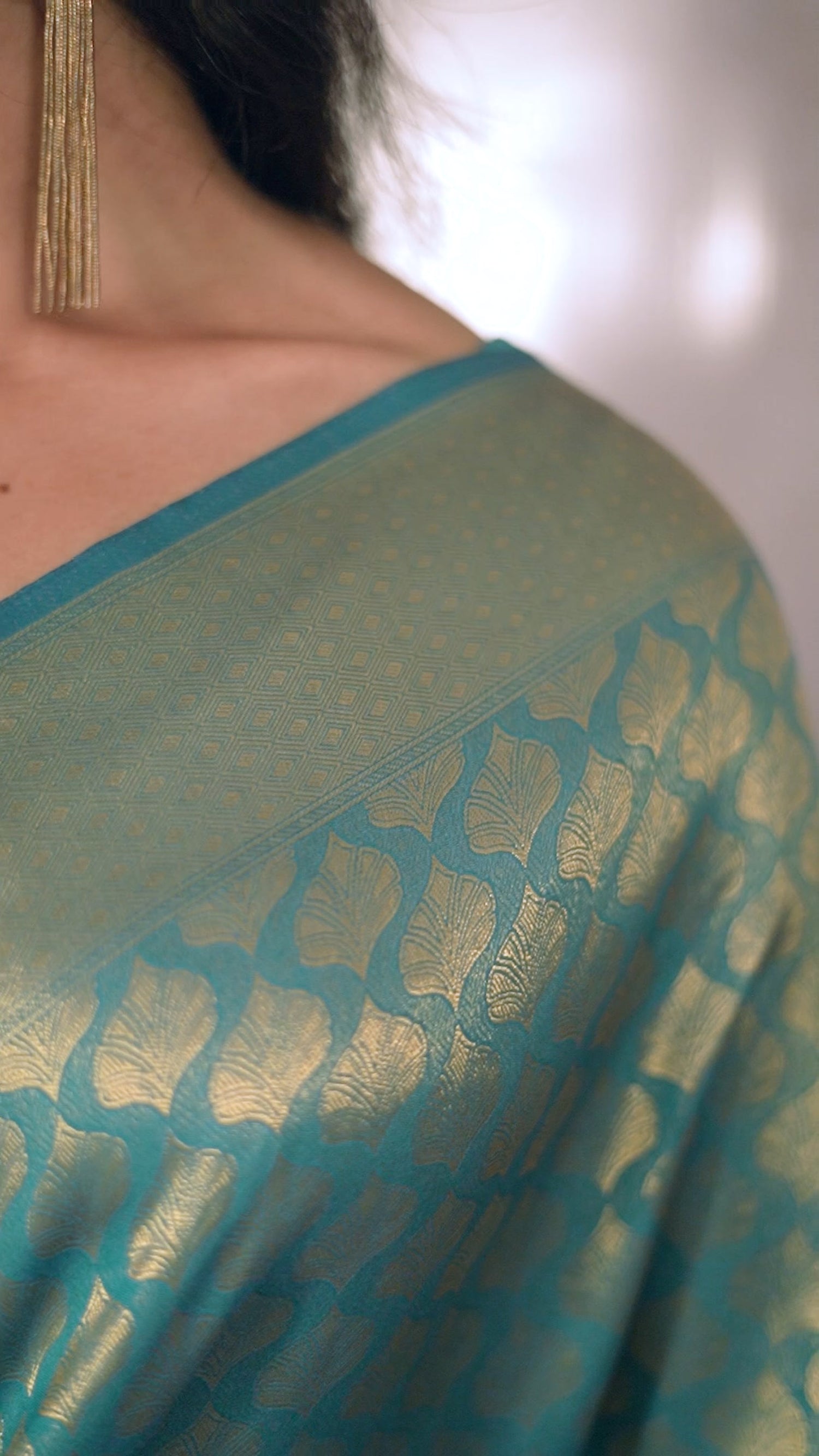 Rama Green Kanjivaram Silk Saree