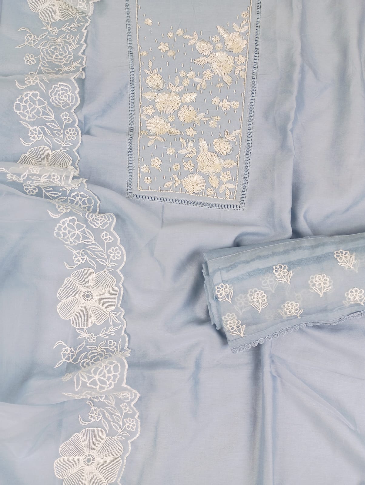 CHANDERI SUIT SET