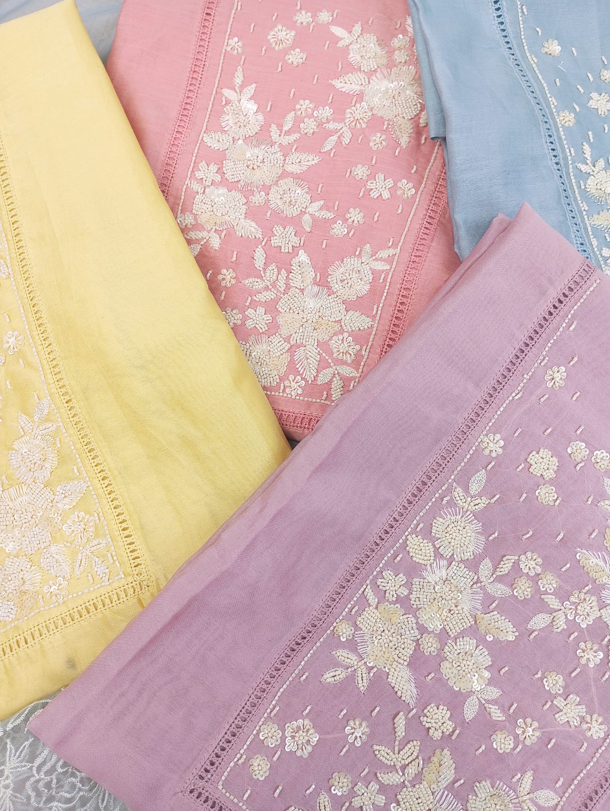 CHANDERI SUIT SET