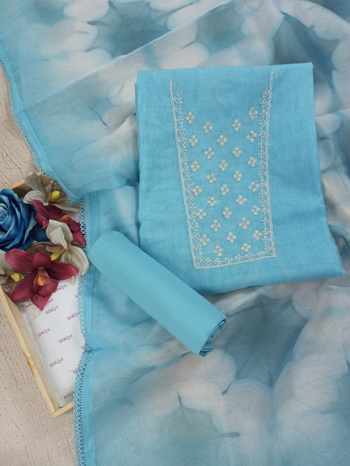 NOOR-E-GUL-Unstitched Kota Suit Set