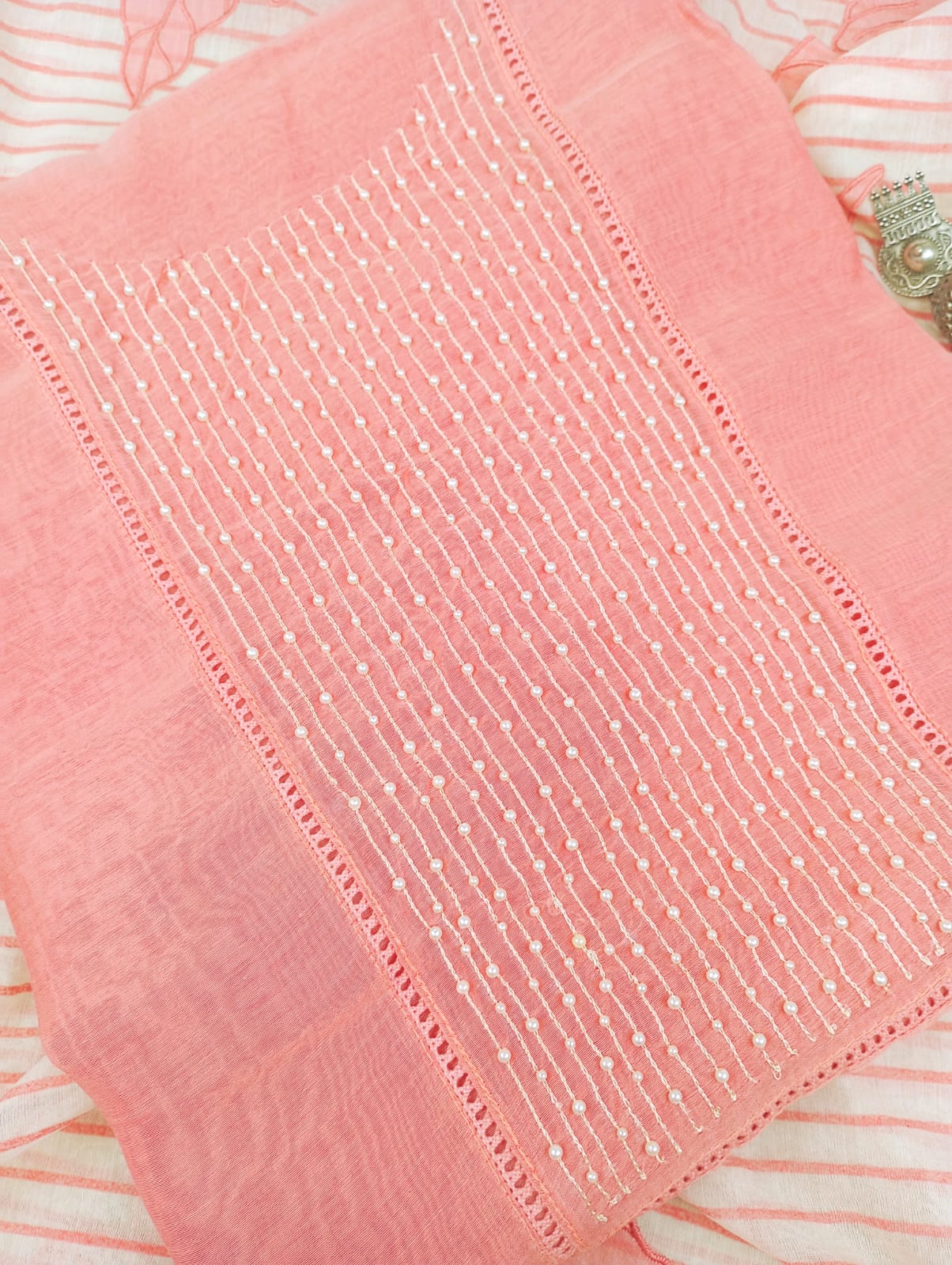 CHANDERI SUIT SET
