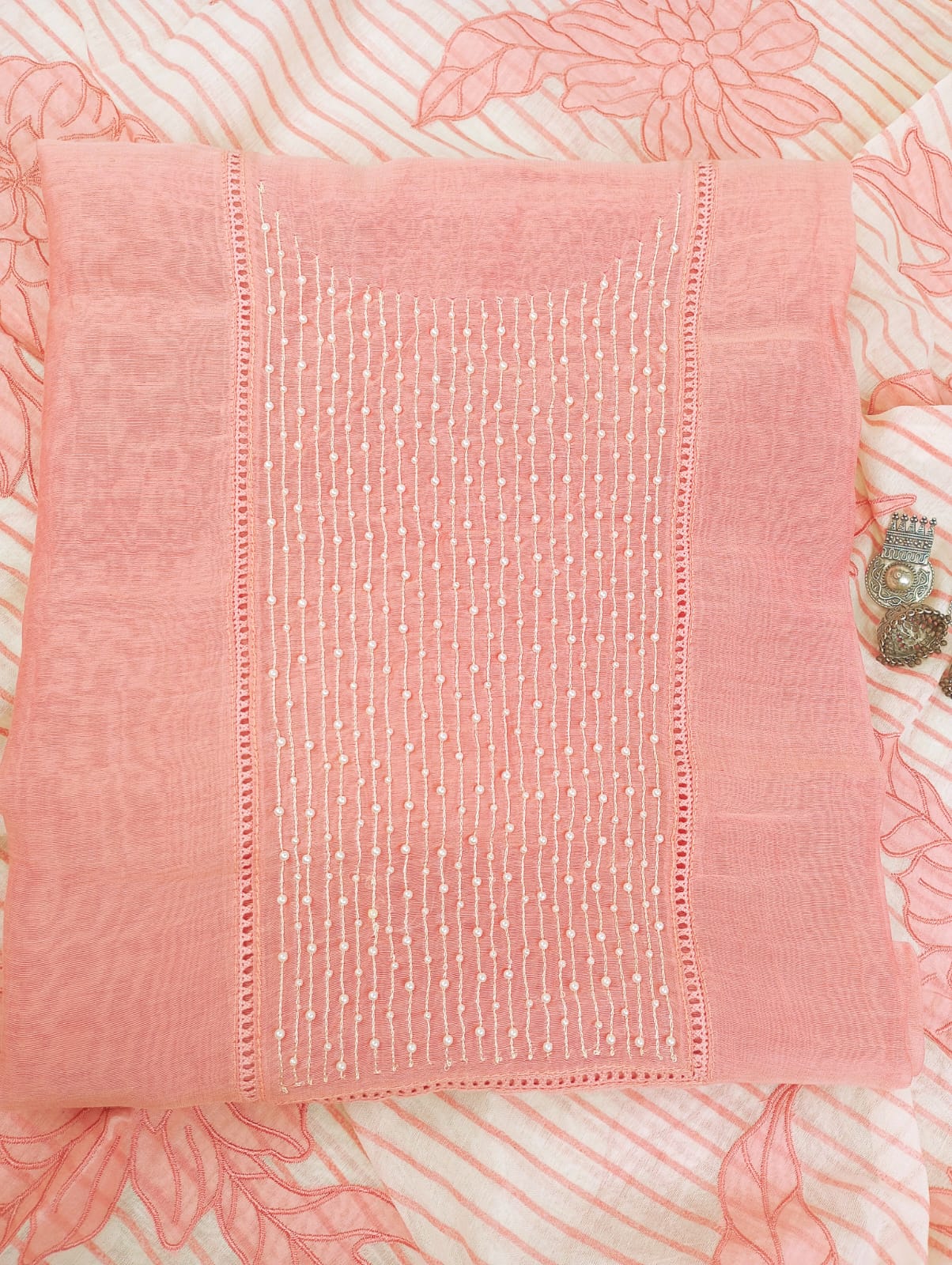 CHANDERI SUIT SET