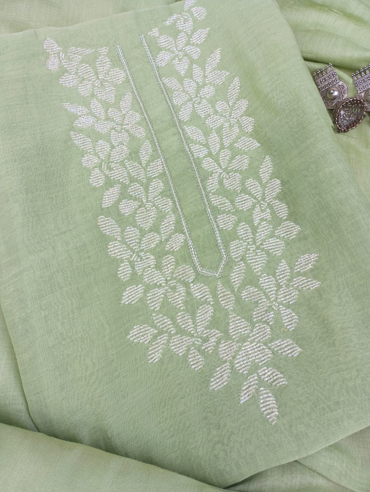 CHANDERI SUIT SET