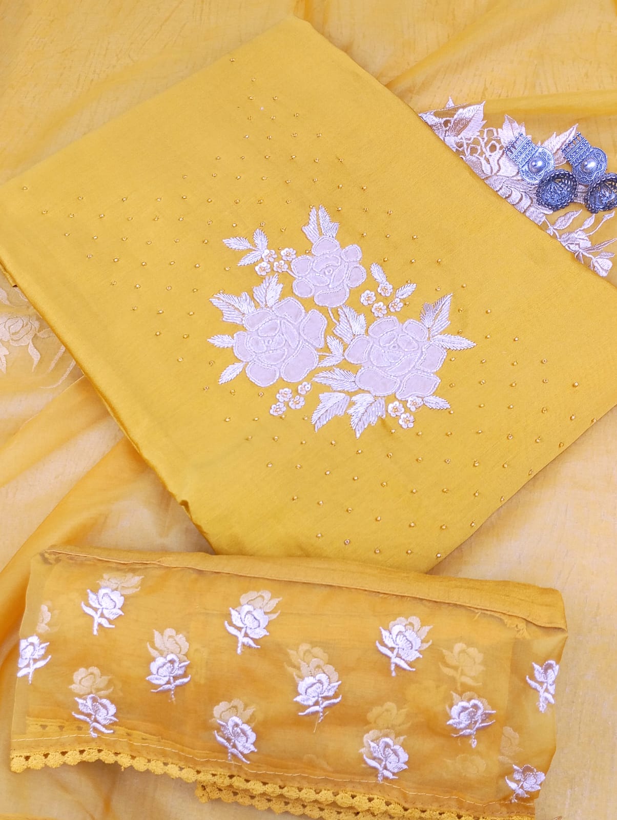 Embroidered Suit Set