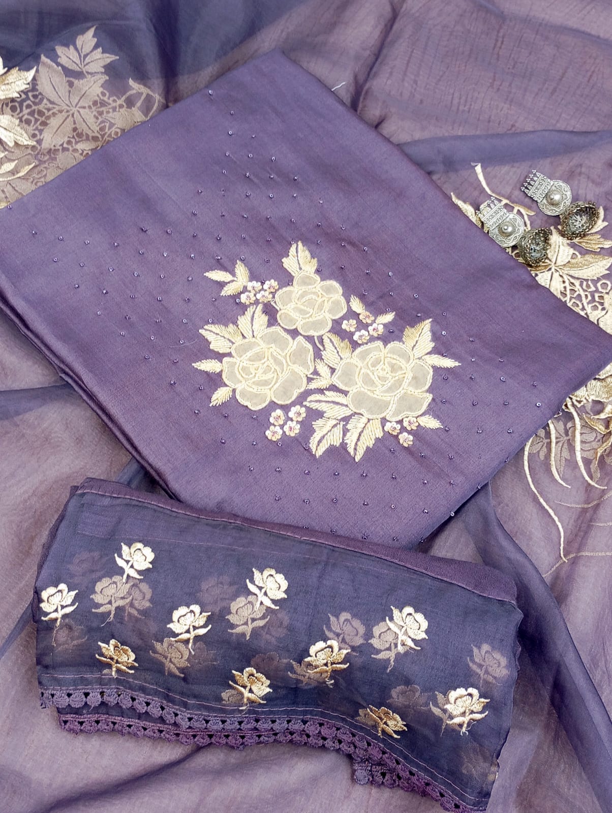 Embroidered Suit Set
