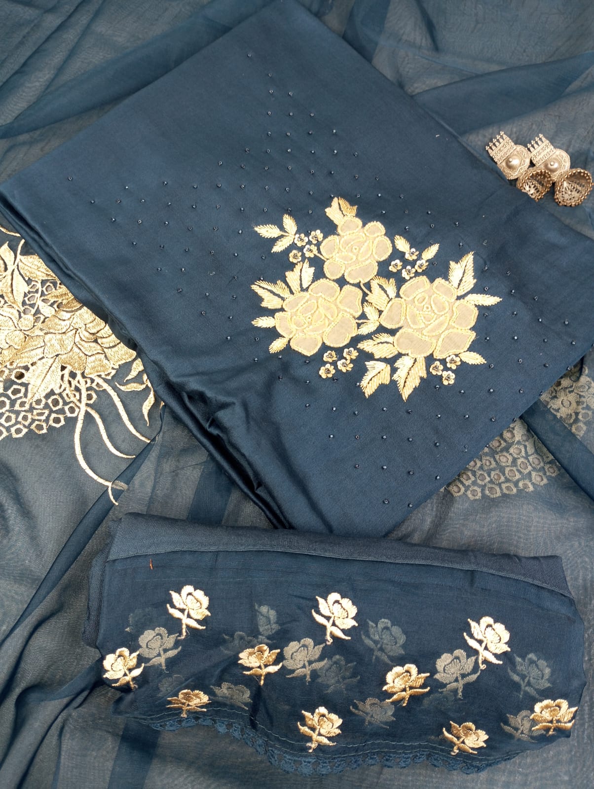 Embroidered Suit Set