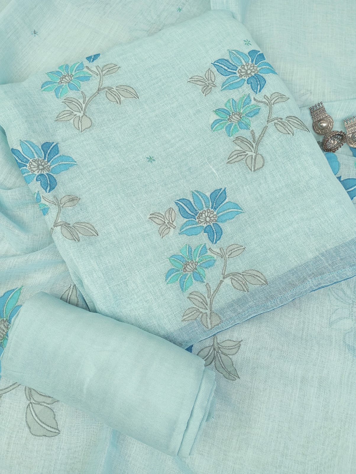 FLORAL PRINTED SUIT SET