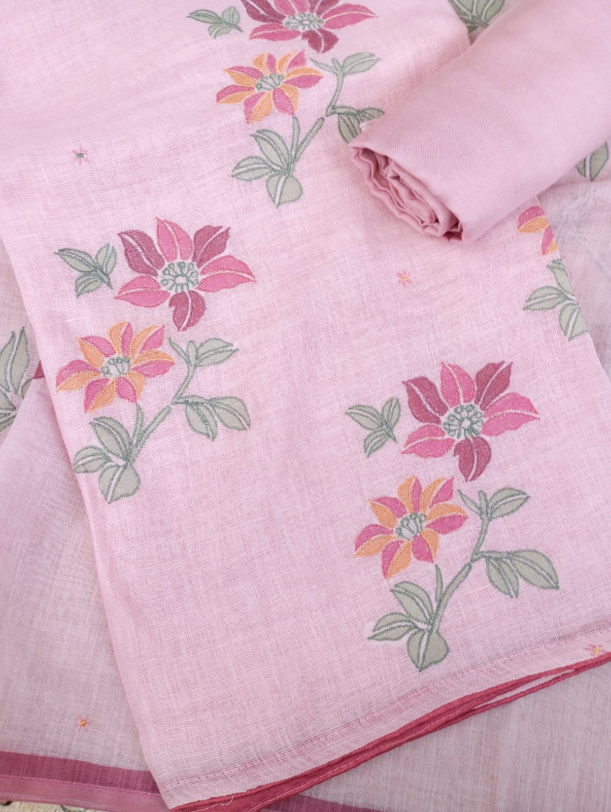 FLORAL PRINTED SUIT SET