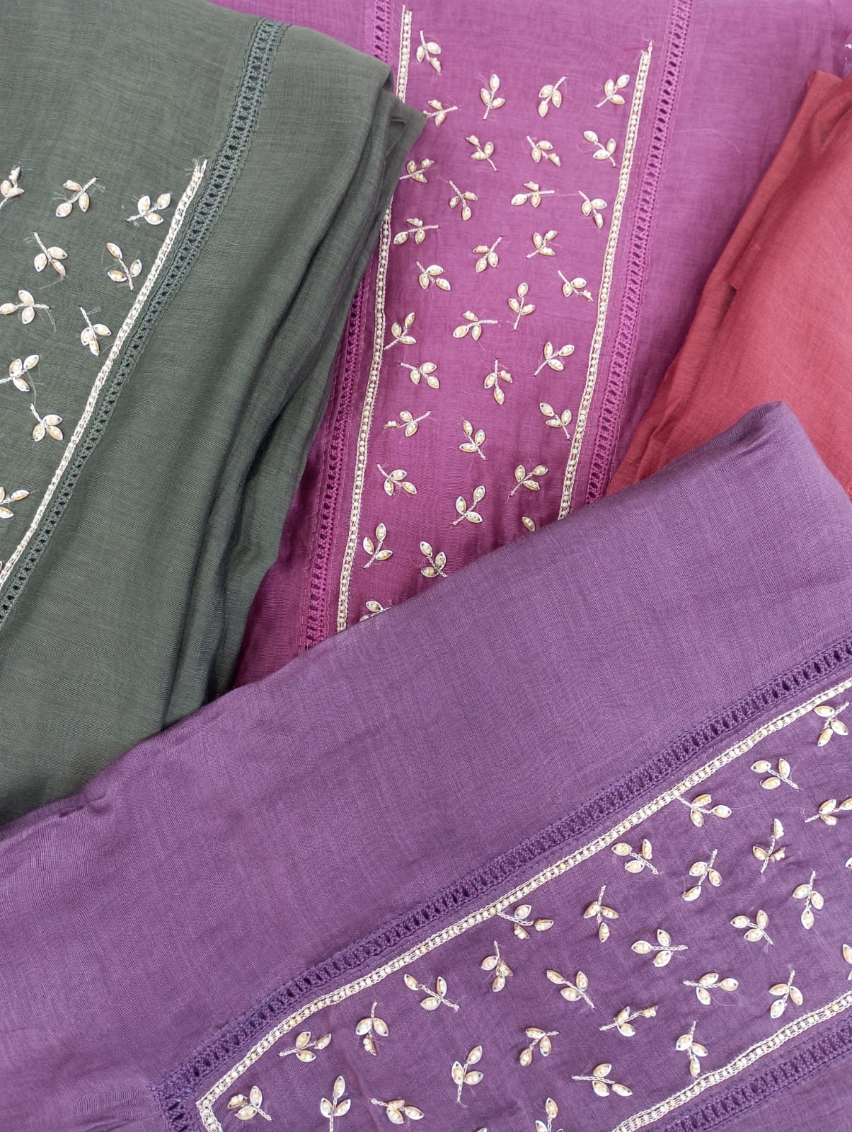 CHANDERI SUIT SET