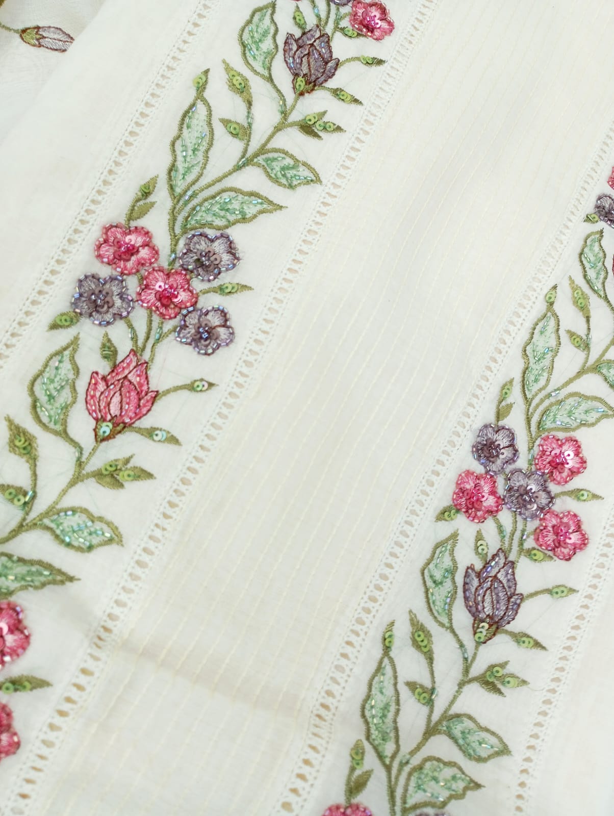 CHANDERI SUIT SET