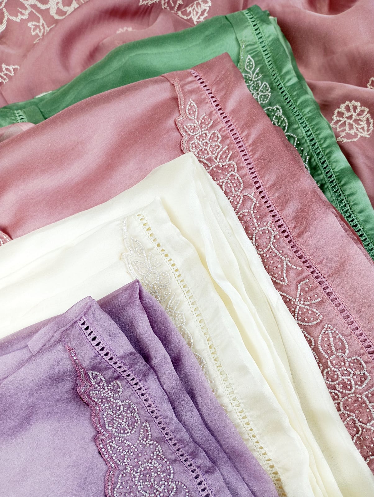PINK TISSUE SUIT SET