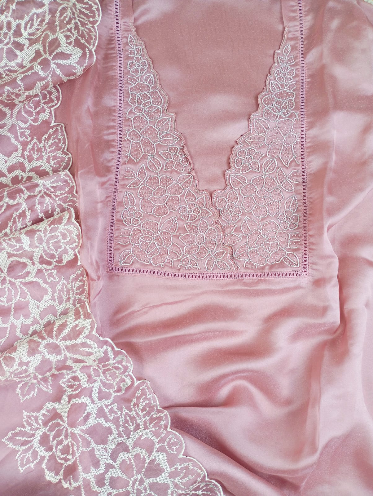 PINK TISSUE SUIT SET