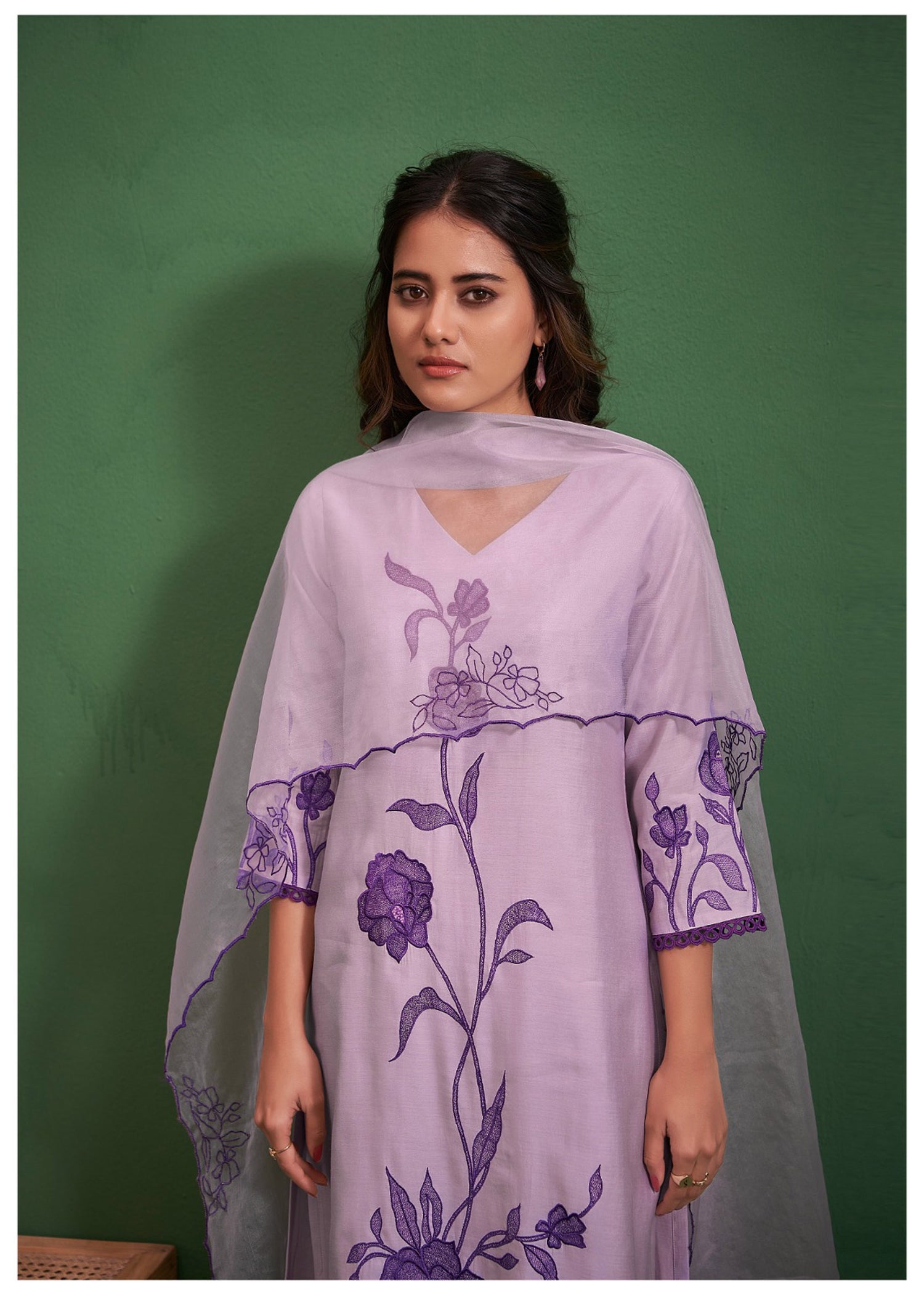 Amethyst Bliss Cotton Silk Kurta Set